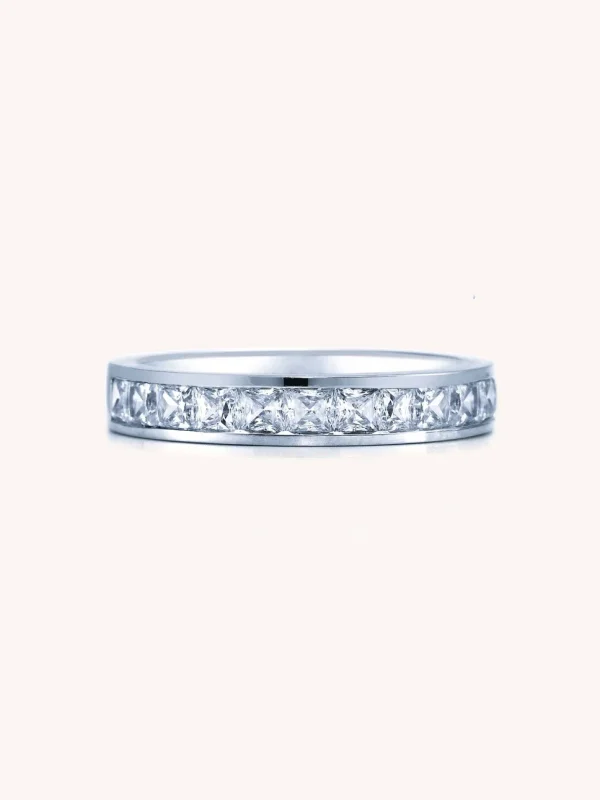 Channel-Set Princess Cut Band
