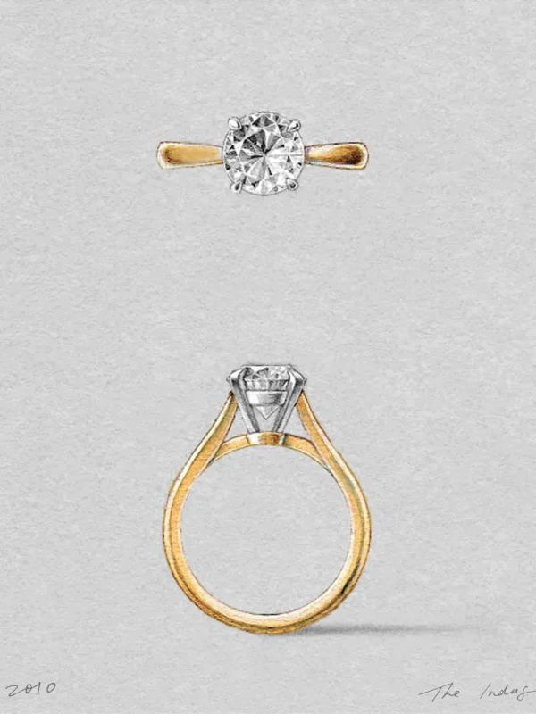 The Indus Setting Yellow Gold