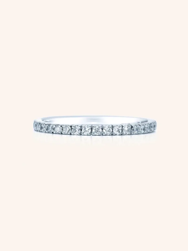 Scallop Set Diamond Band