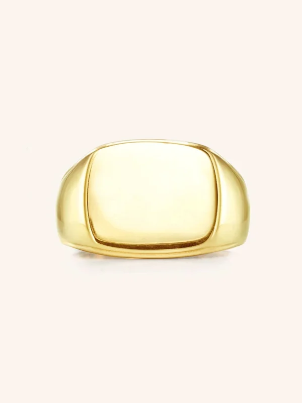 Cushion Signet Ring