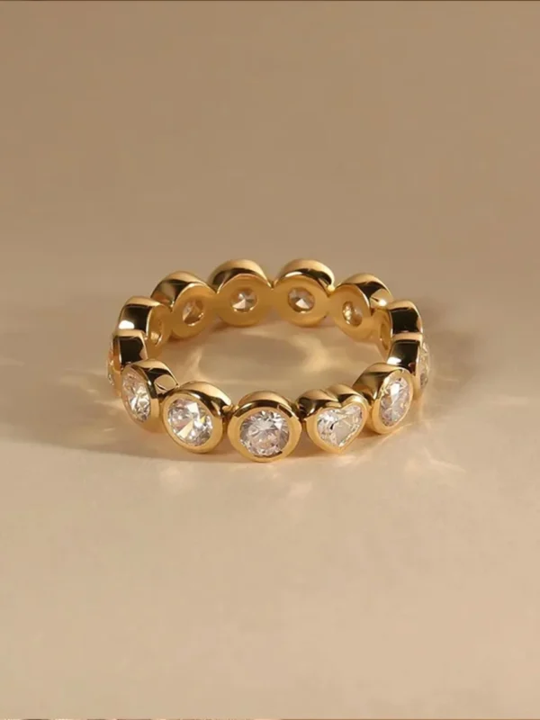 Young at Heart ♥️ Full Eternity Bezel Set Round Diamond Band